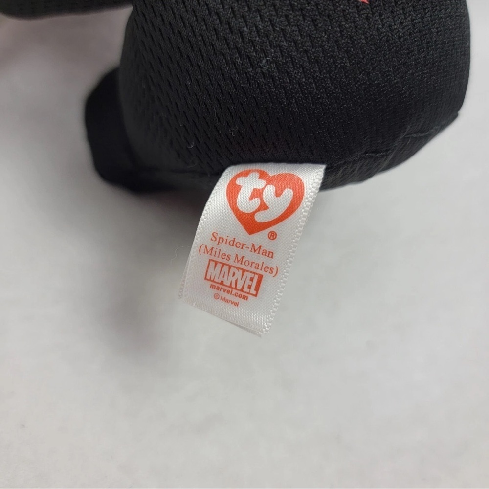 2019 Ty Beanie Baby 6" Marvel Miles Morales Spider-Man Spider Verse Plush. - Picture 5 of 7
